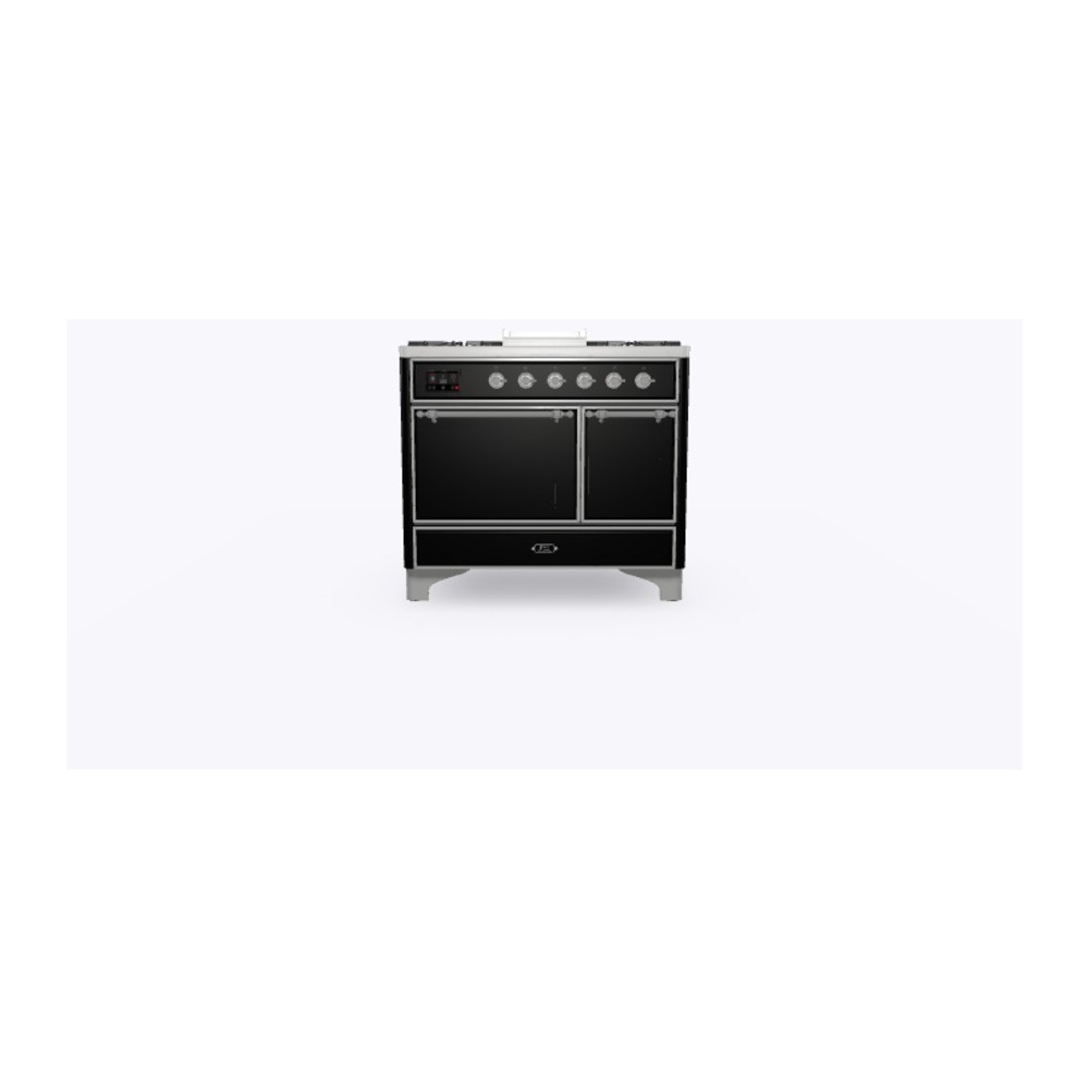 ILVE_UMD10FDQNS3BKC_Majestic_II_40"_Dual_Fuel_Range_Front_View