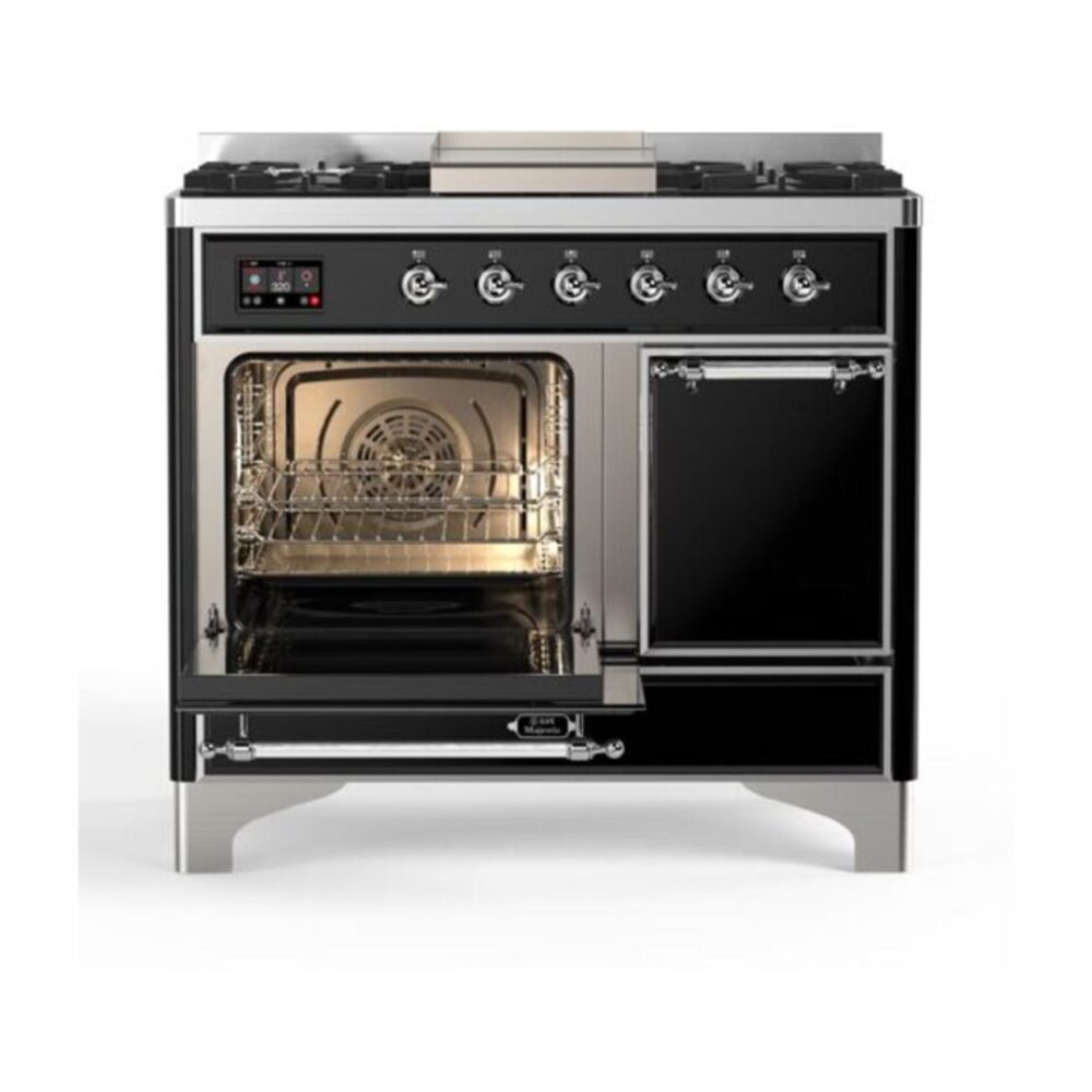 ILVE UMD10F Majestic II 40 inch Dual Fuel Range with 6 Burners, Griddle