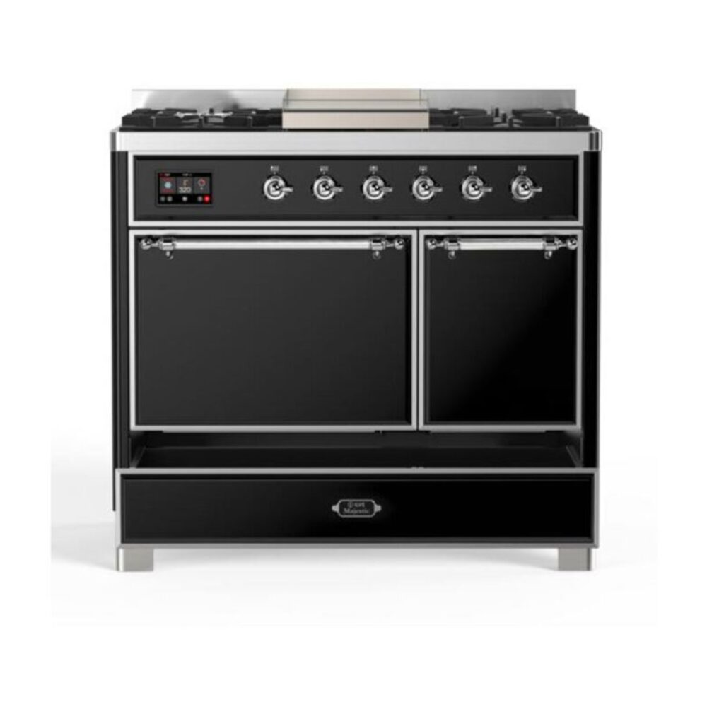 ILVE UMD10F Majestic II 40 inch Dual Fuel Range with 6 Burners, Griddle