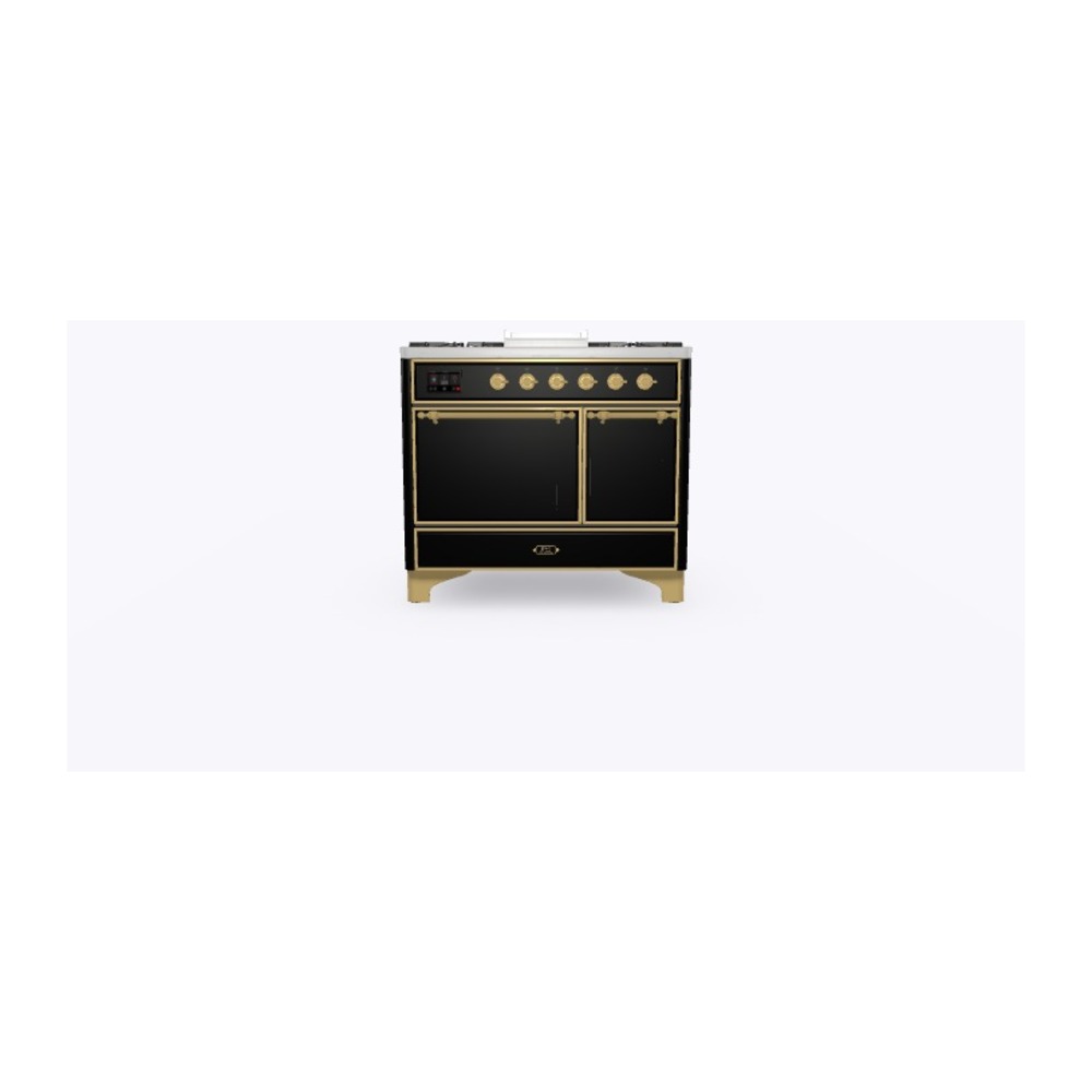 ILVE_UMD10FDQNS3BKGLP_Majestic_II_40"_Dual_Fuel_Range_Front_View