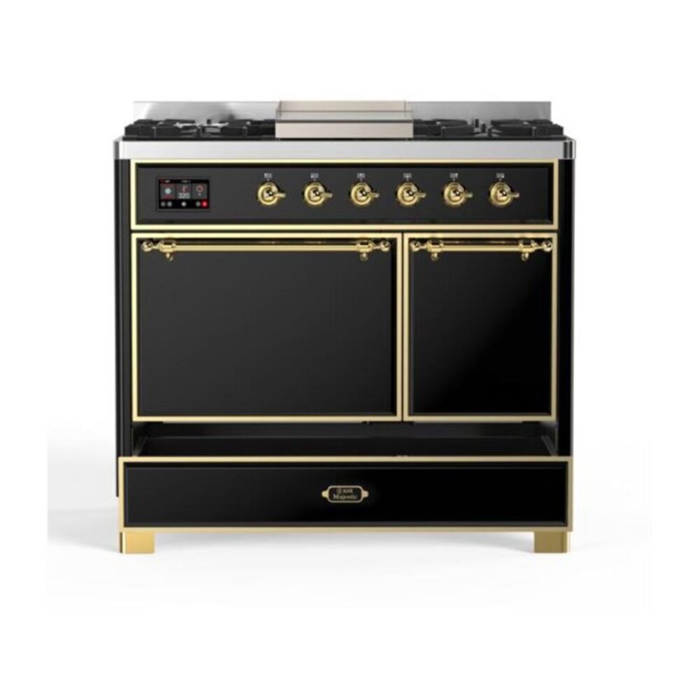 ILVE UMD10F Majestic II 40 inch Dual Fuel Range with 6 Burners, Griddle