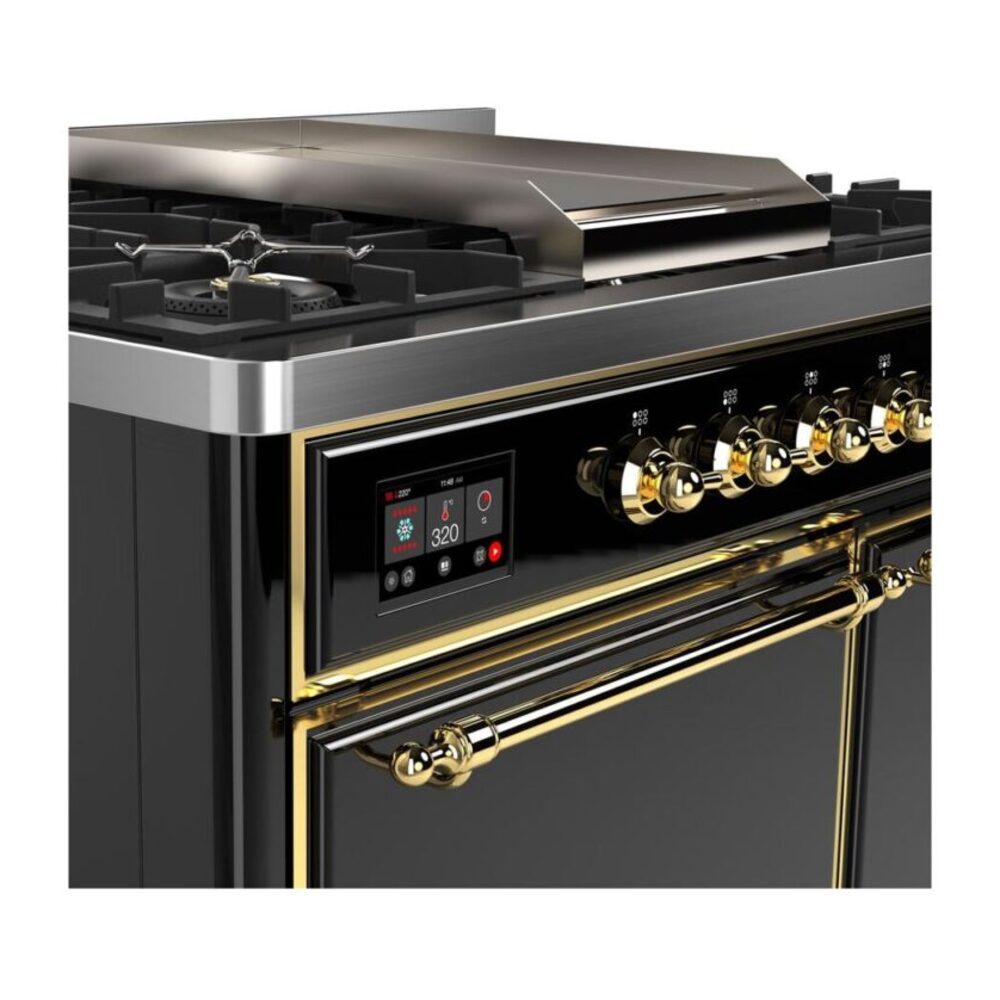ILVE_UMD10FDQNS3BKG_Majestic_II_40_Dual_Fuel_Range_Front_View