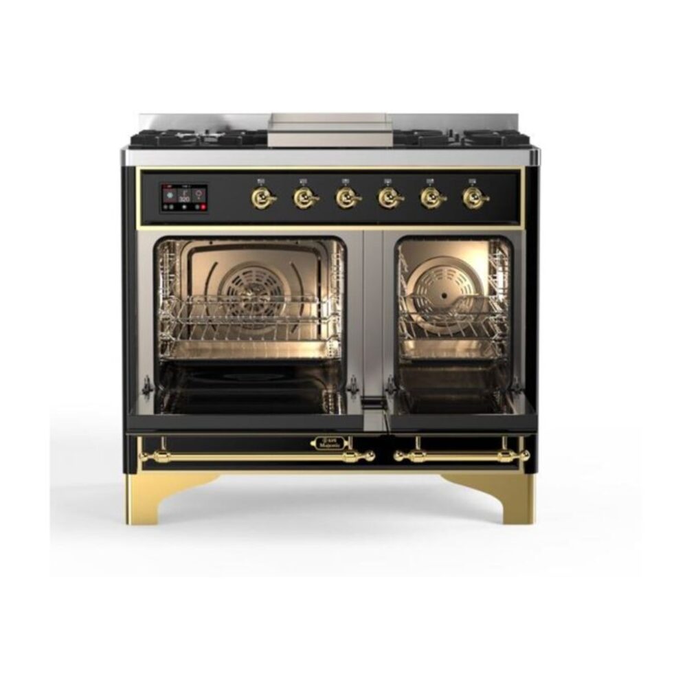 ILVE_UMD10FDQNS3BKG_Majestic_II_40_Dual_Fuel_Range_Top_Angle