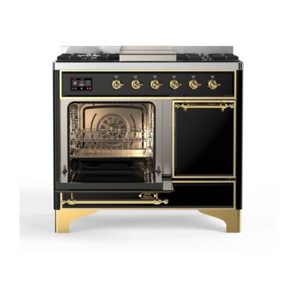 ILVE_UMD10FDQNS3BKG_Majestic_II_40_Dual_Fuel_Range_Left_Angle