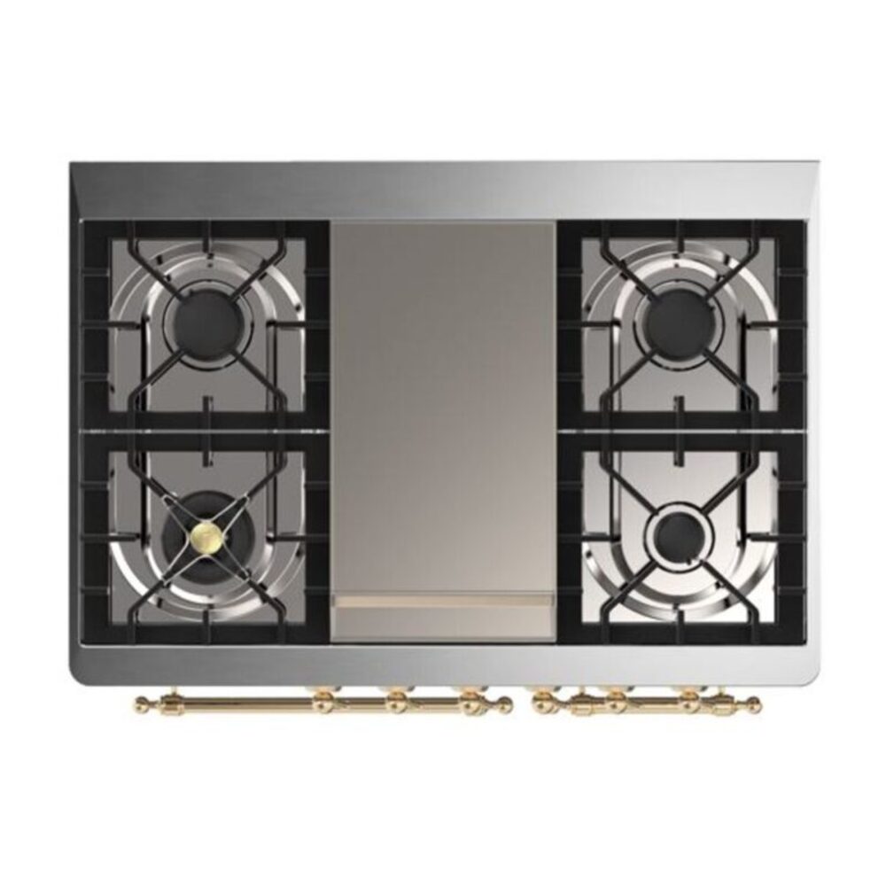 ILVE UMD10F Majestic II 40 inch Dual Fuel Range with 6 Burners, Griddle
