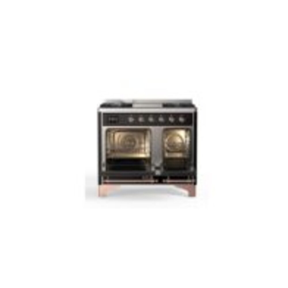 ILVE_UMD10FDQNS3BKPLP_Majestic_II_40"_Dual_Fuel_Range_Top_Angle