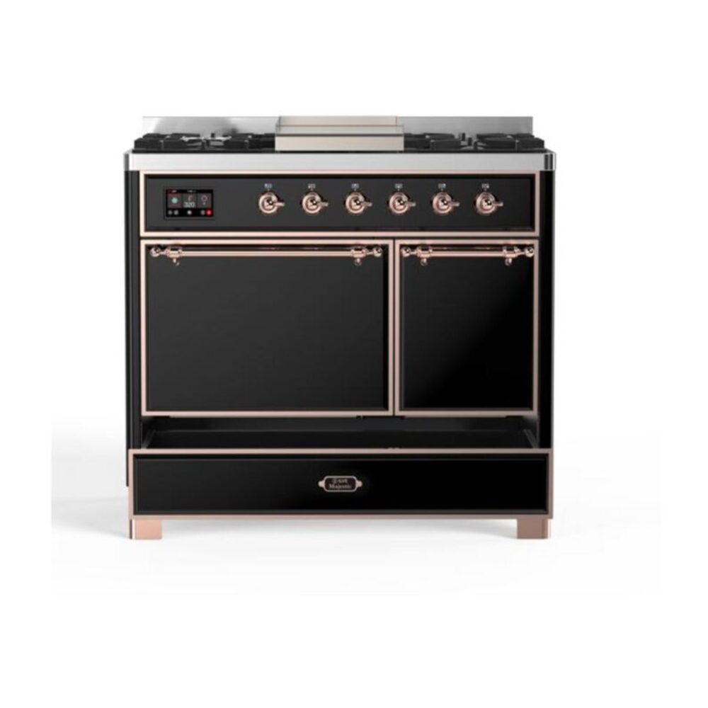 ILVE UMD10F Majestic II 40 inch Dual Fuel Range with 6 Burners, Griddle
