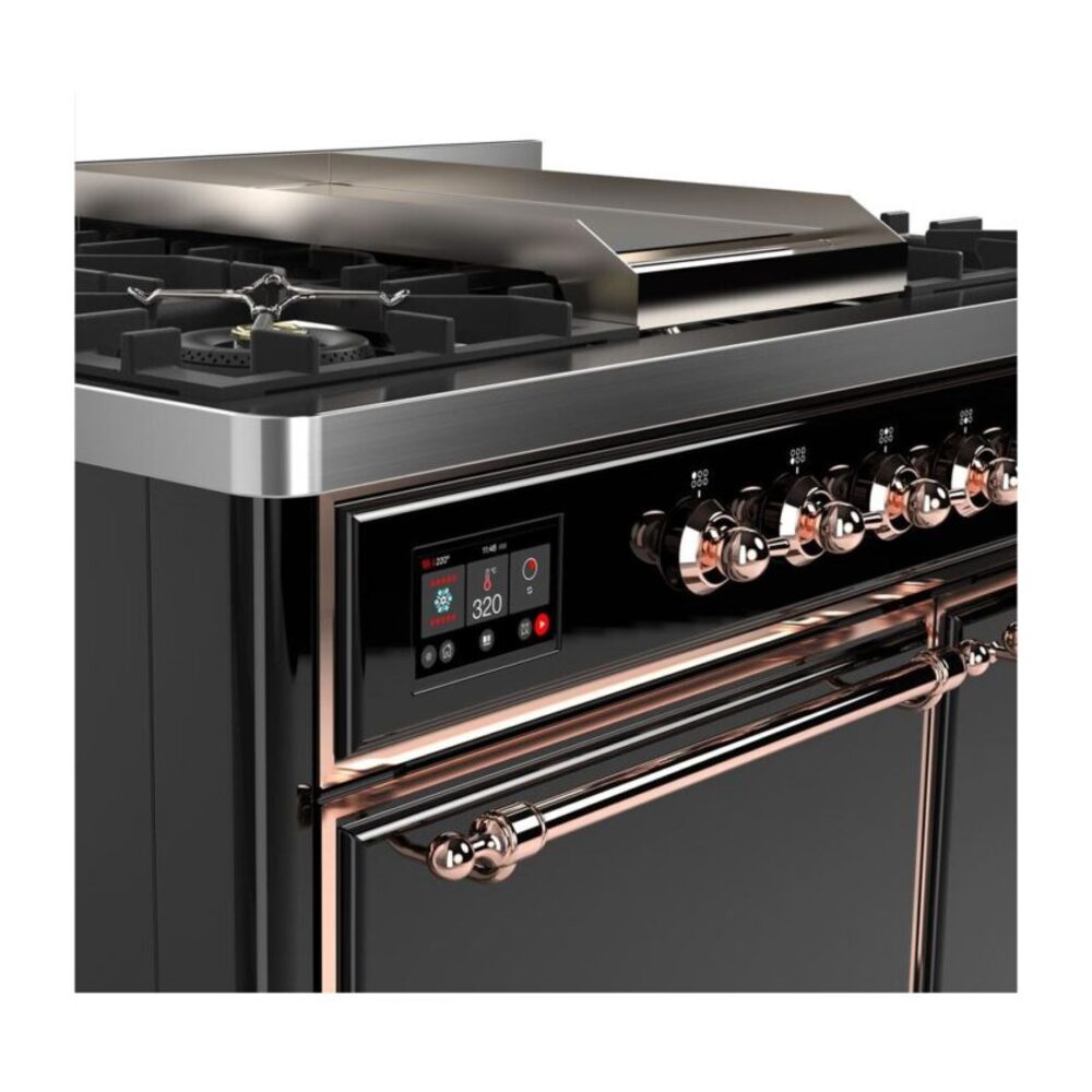 ILVE_UMD10FDQNS3BKP_Majestic_II_40"_Dual_Fuel_Range_Front_View