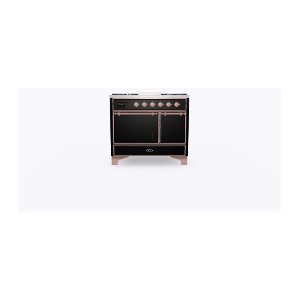 ILVE_UMD10FDQNS3BKP_Majestic_II_40"_Dual_Fuel_Range_Front_View