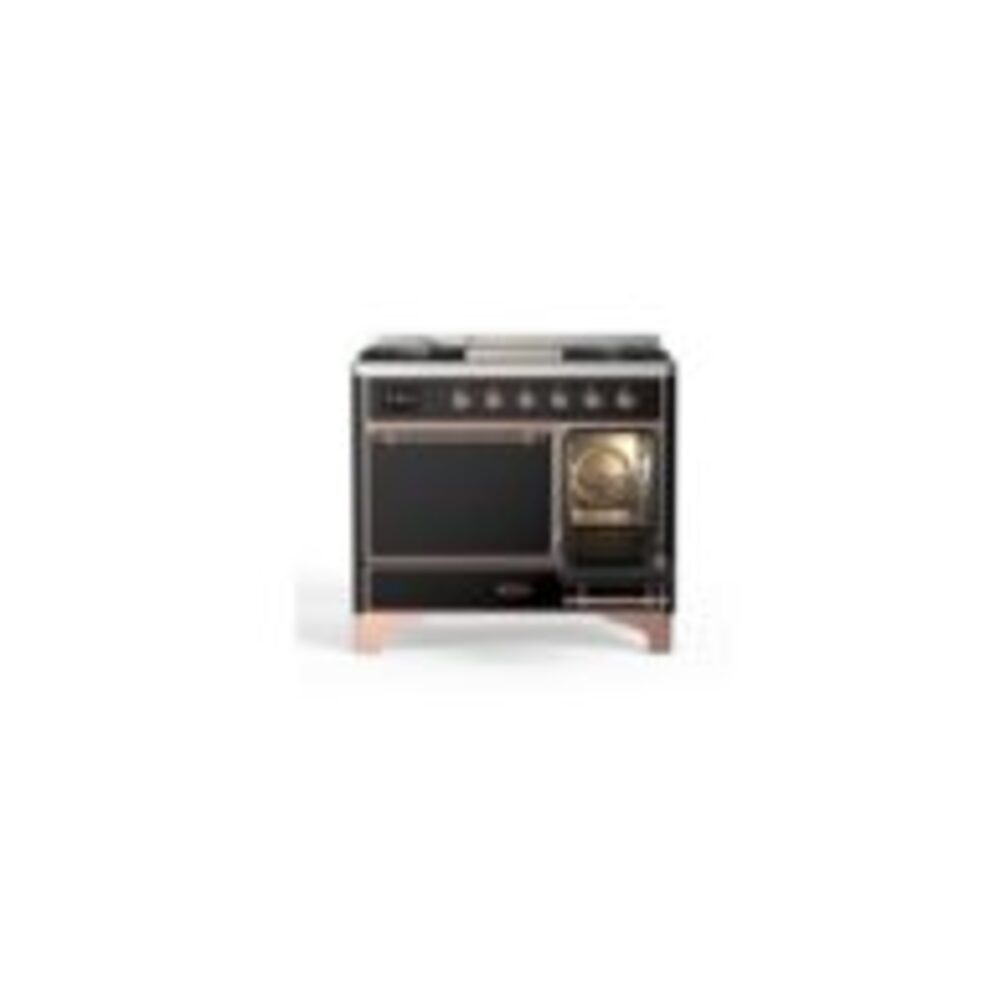 ILVE_UMD10FDQNS3BKP_Majestic_II_40"_Dual_Fuel_Range_Right_Angle