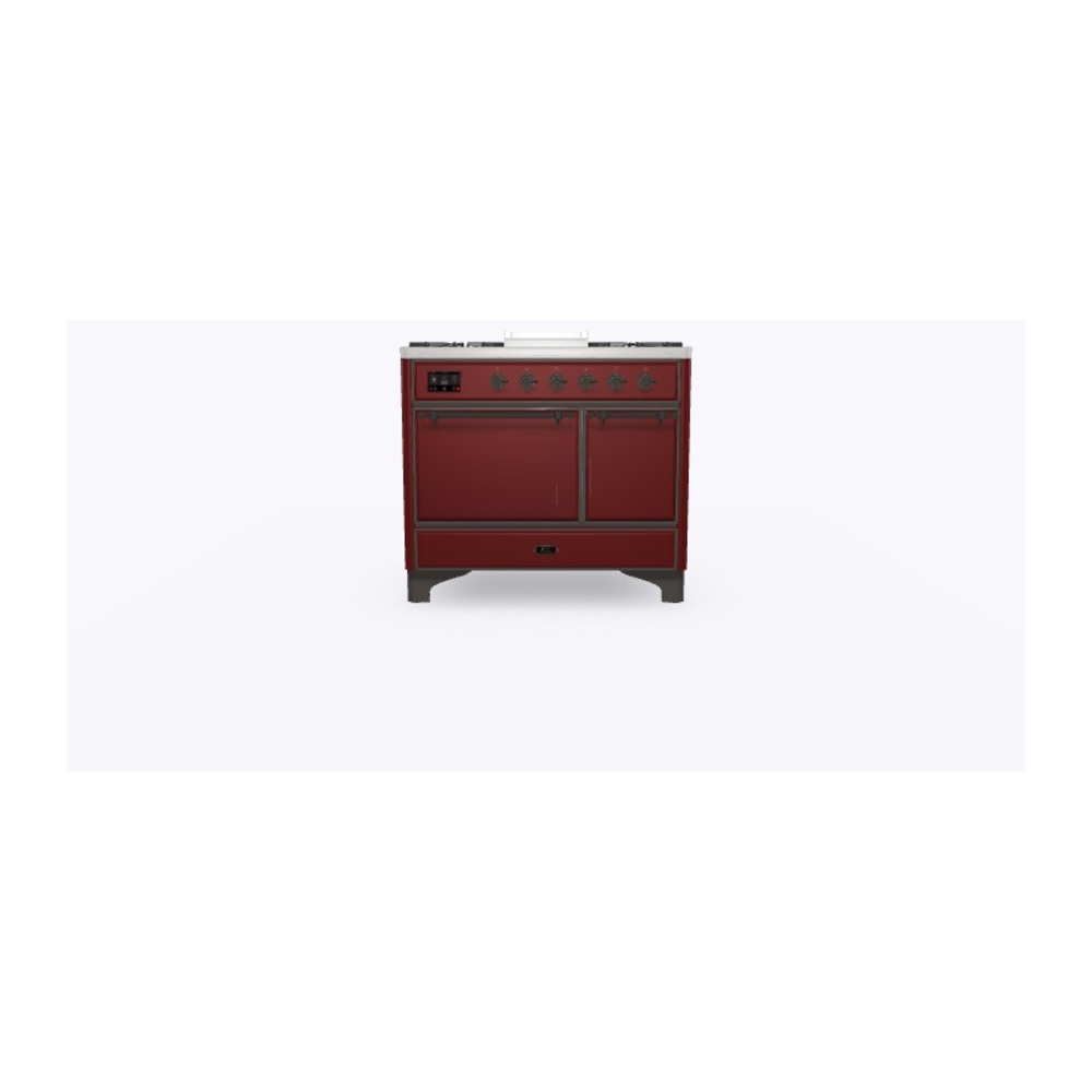 ILVE_UMD10FDQNS3BUBLP_Majestic_II_40"_Dual_Fuel_Range_Front_View