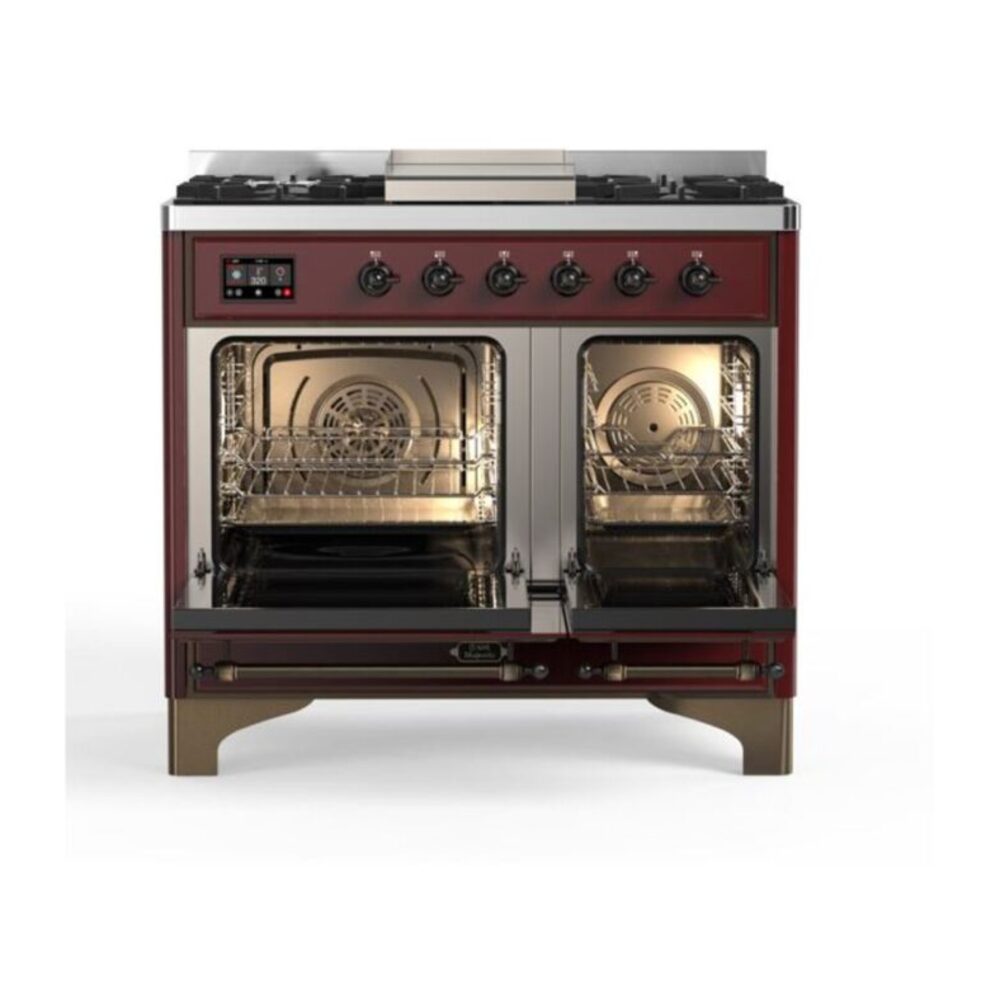 ILVE_UMD10FDQNS3BUBLP_Majestic_II_40"_Dual_Fuel_Range_Top_Angle