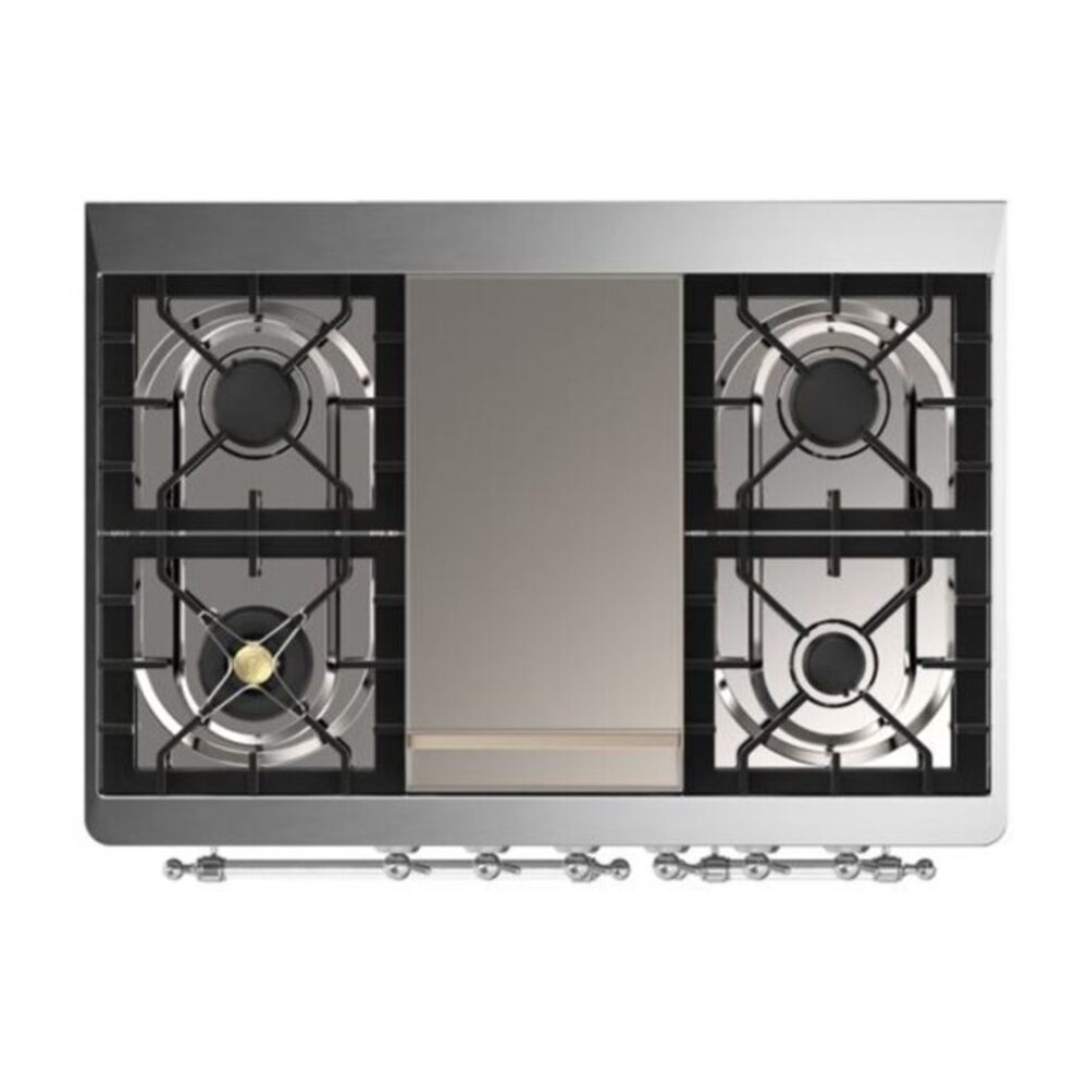 ILVE UMD10F Majestic II 40 inch Dual Fuel Range with 6 Burners, Griddle