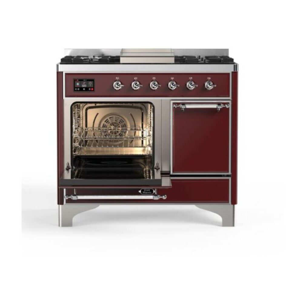 ILVE_UMD10FDQNS3BUC_Majestic_II_40_Dual_Fuel_Range_Left_Angle