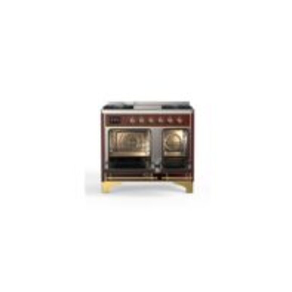 ILVE_UMD10FDQNS3BUGLP_Majestic_II_40"_Dual_Fuel_Range_Top_Angle