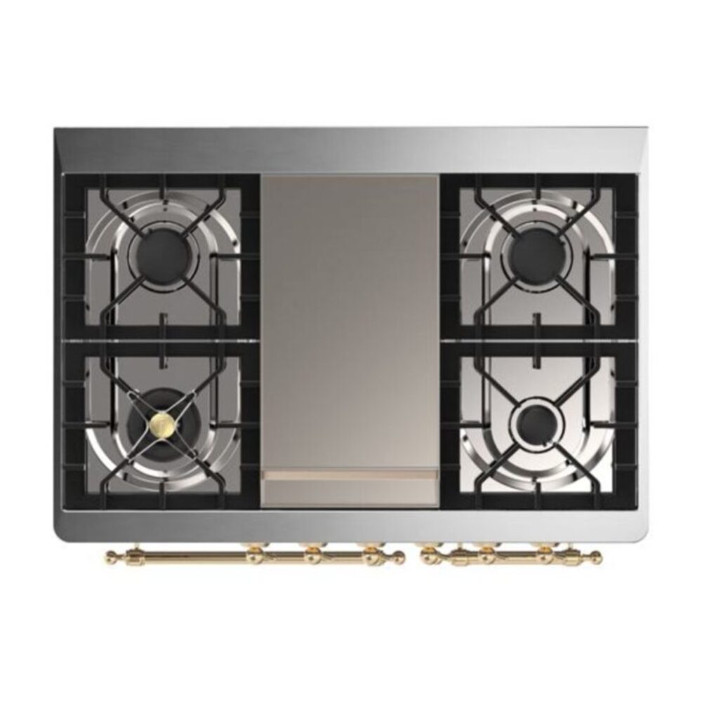 ILVE UMD10F Majestic II 40 inch Dual Fuel Range with 6 Burners, Griddle