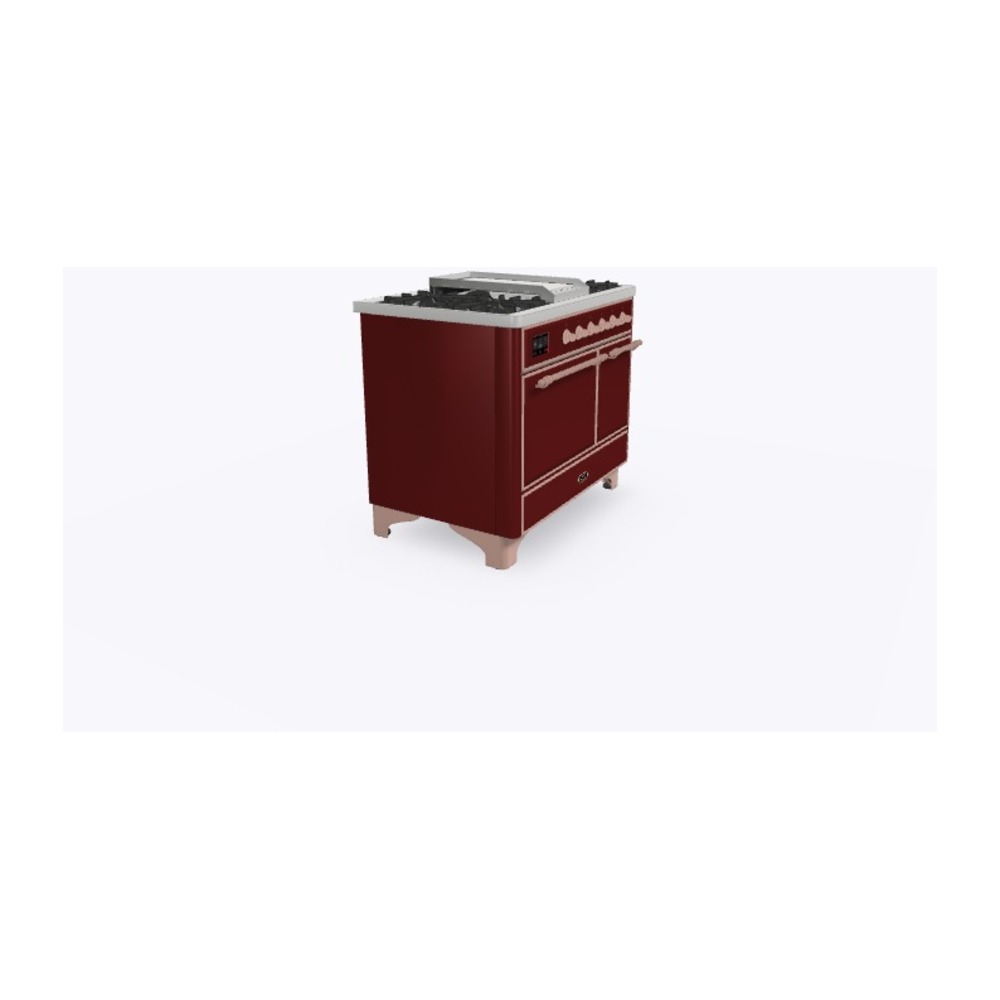 ILVE_UMD10FDQNS3BUPLP_Majestic_II_40"_Dual_Fuel_Range_Left_Angle