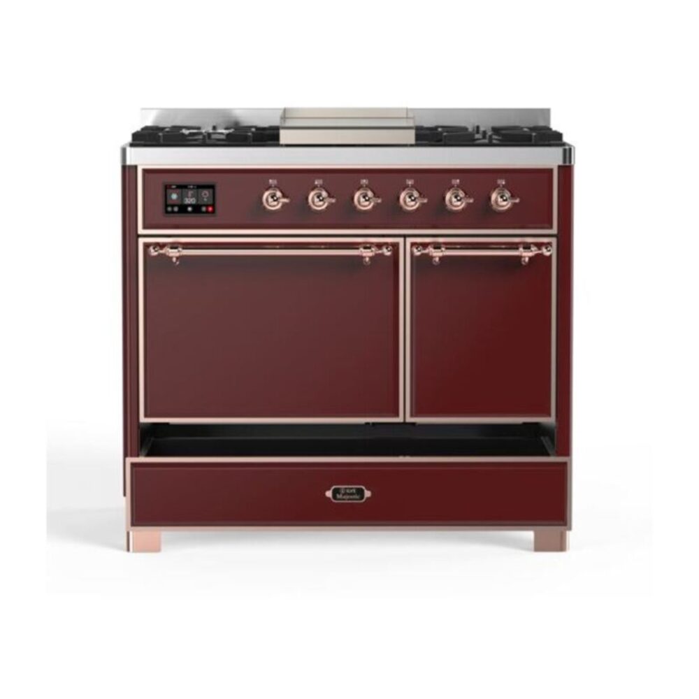 ILVE UMD10F Majestic II 40 inch Dual Fuel Range with 6 Burners, Griddle