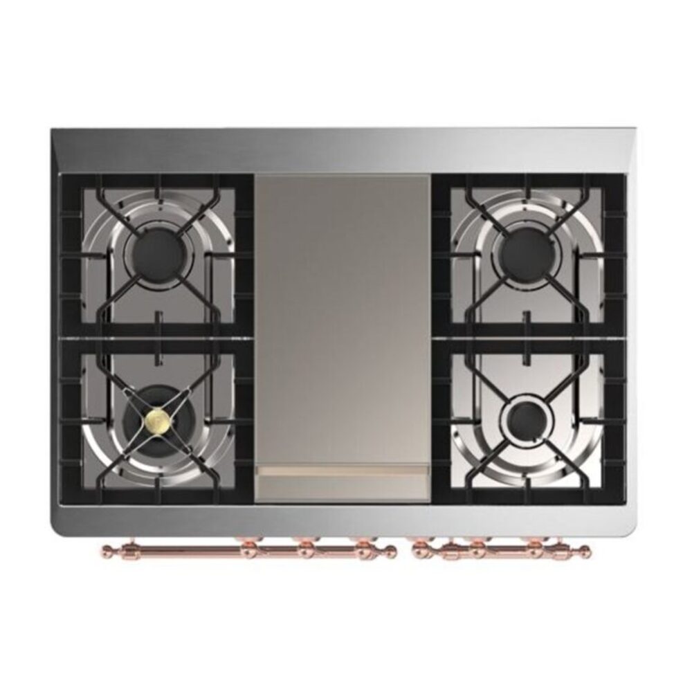 ILVE UMD10F Majestic II 40 inch Dual Fuel Range with 6 Burners, Griddle