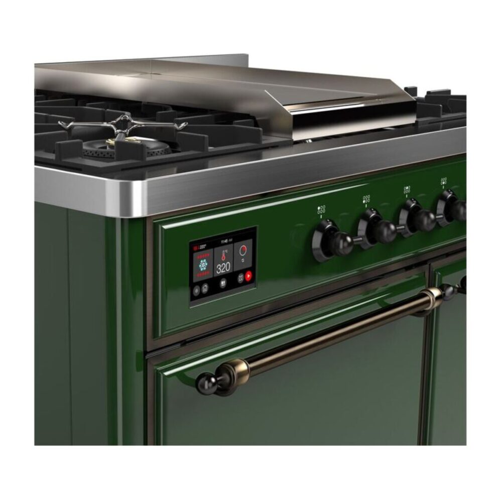 ILVE_UMD10FDQNS3EGBLP_Majestic_II_40"_Dual_Fuel_Range_Front_View