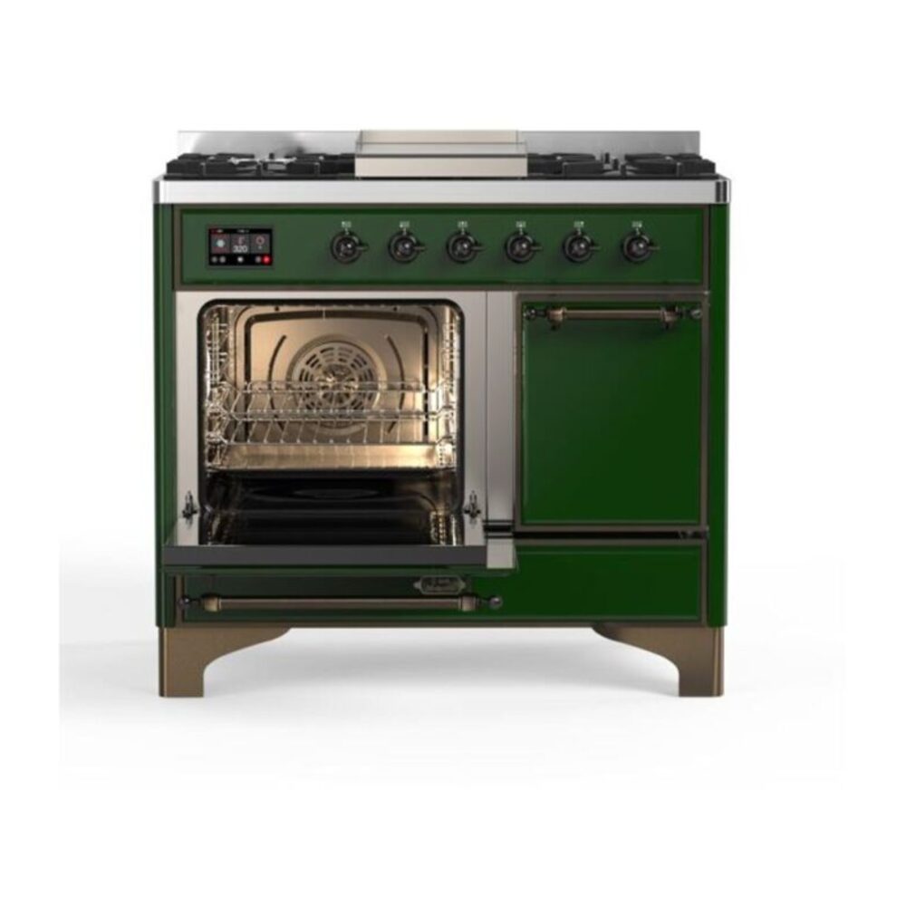 ILVE_UMD10FDQNS3EGB_Majestic_II_40_Dual_Fuel_Range_Left_Angle
