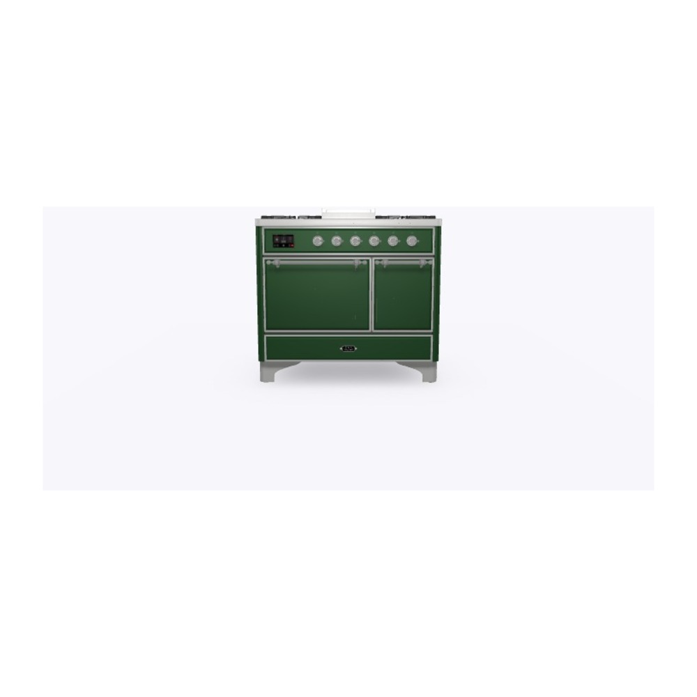 ILVE_UMD10FDQNS3EGCLP_Majestic_II_40"_Dual_Fuel_Range_Front_View