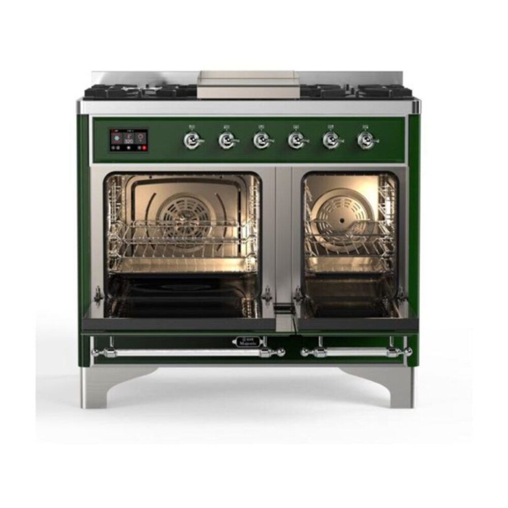 ILVE_UMD10FDQNS3EGC_Majestic_II_40_Dual_Fuel_Range_Top_Angle