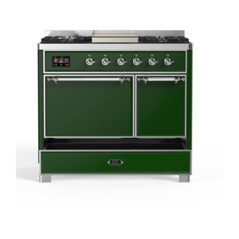 ILVE UMD10F Majestic II 40 inch Dual Fuel Range with 6 Burners, Griddle