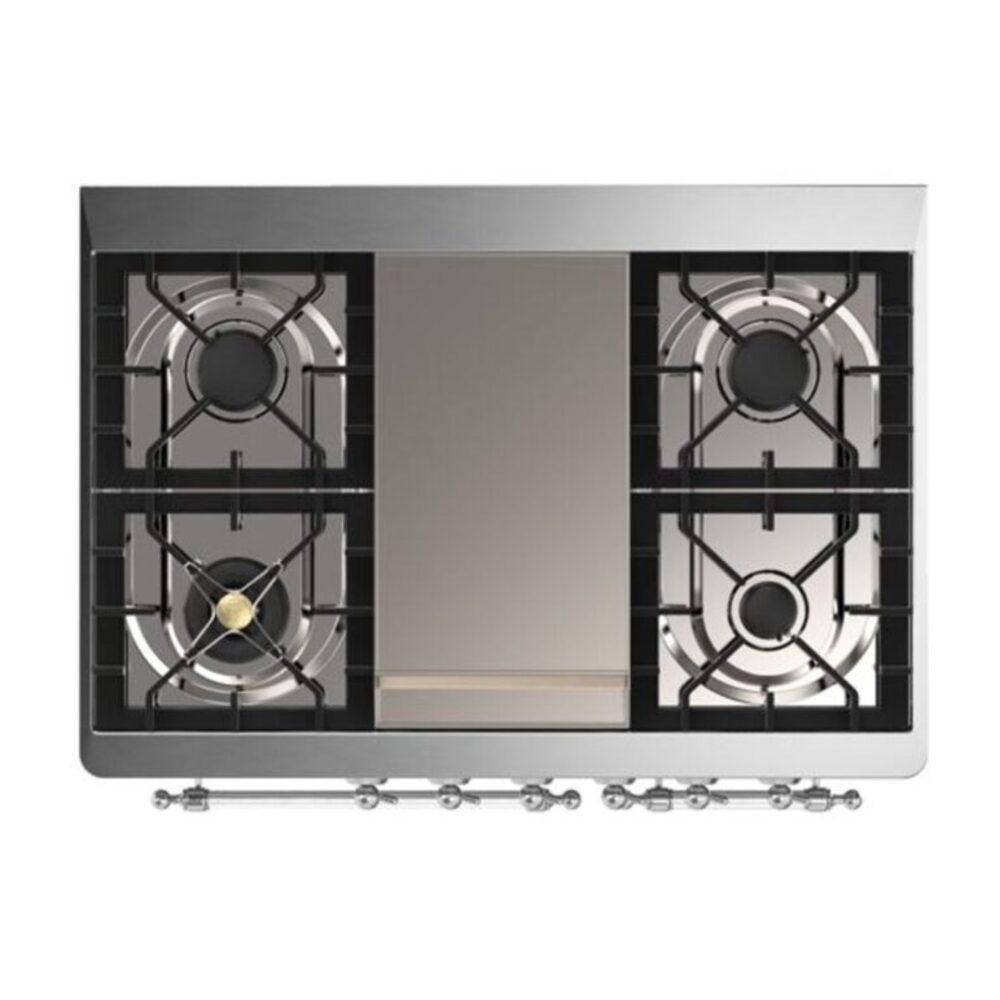 ILVE UMD10F Majestic II 40 inch Dual Fuel Range with 6 Burners, Griddle