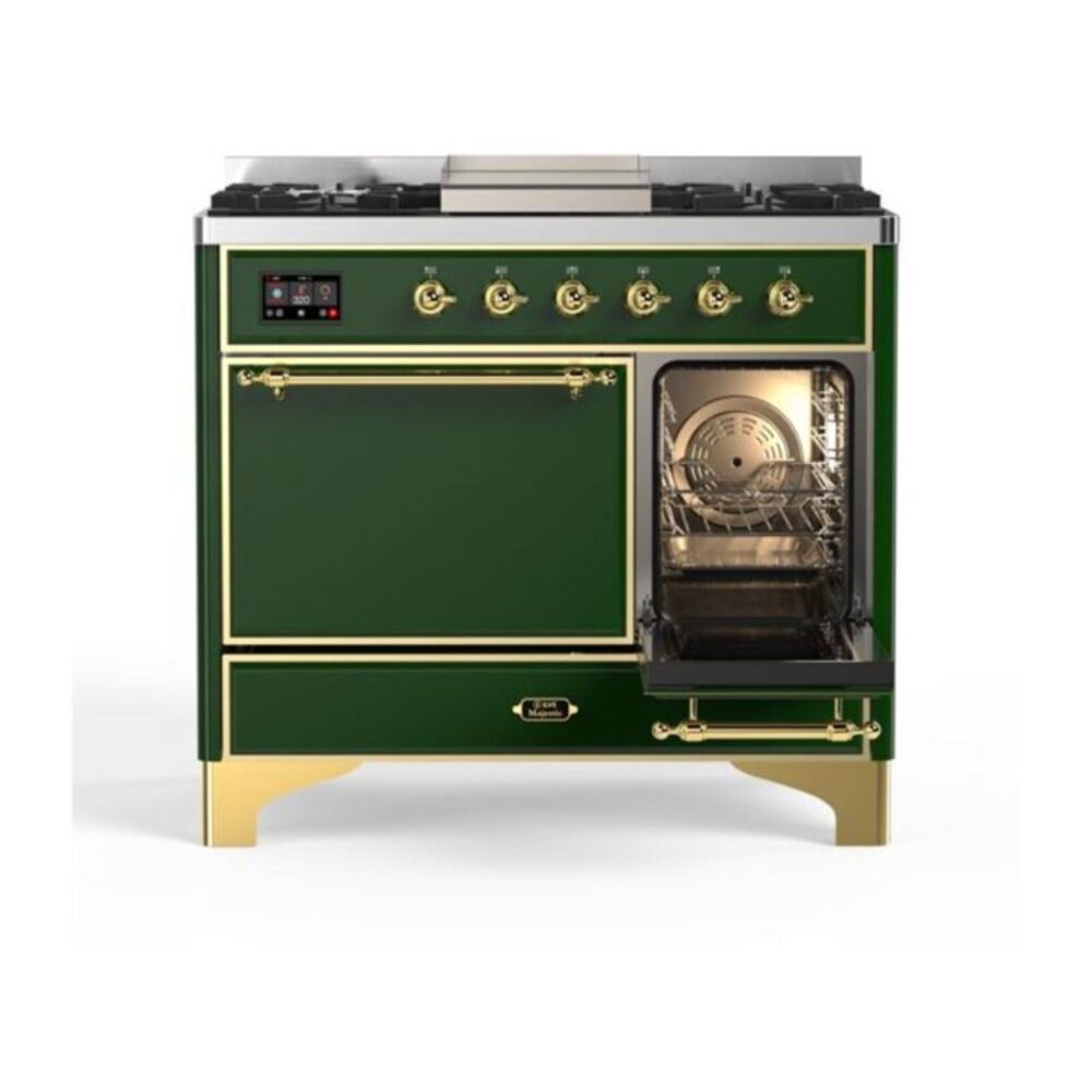 ILVE_UMD10FDQNS3EGGLP_Majestic_II_40"_Dual_Fuel_Range_Right_Angle