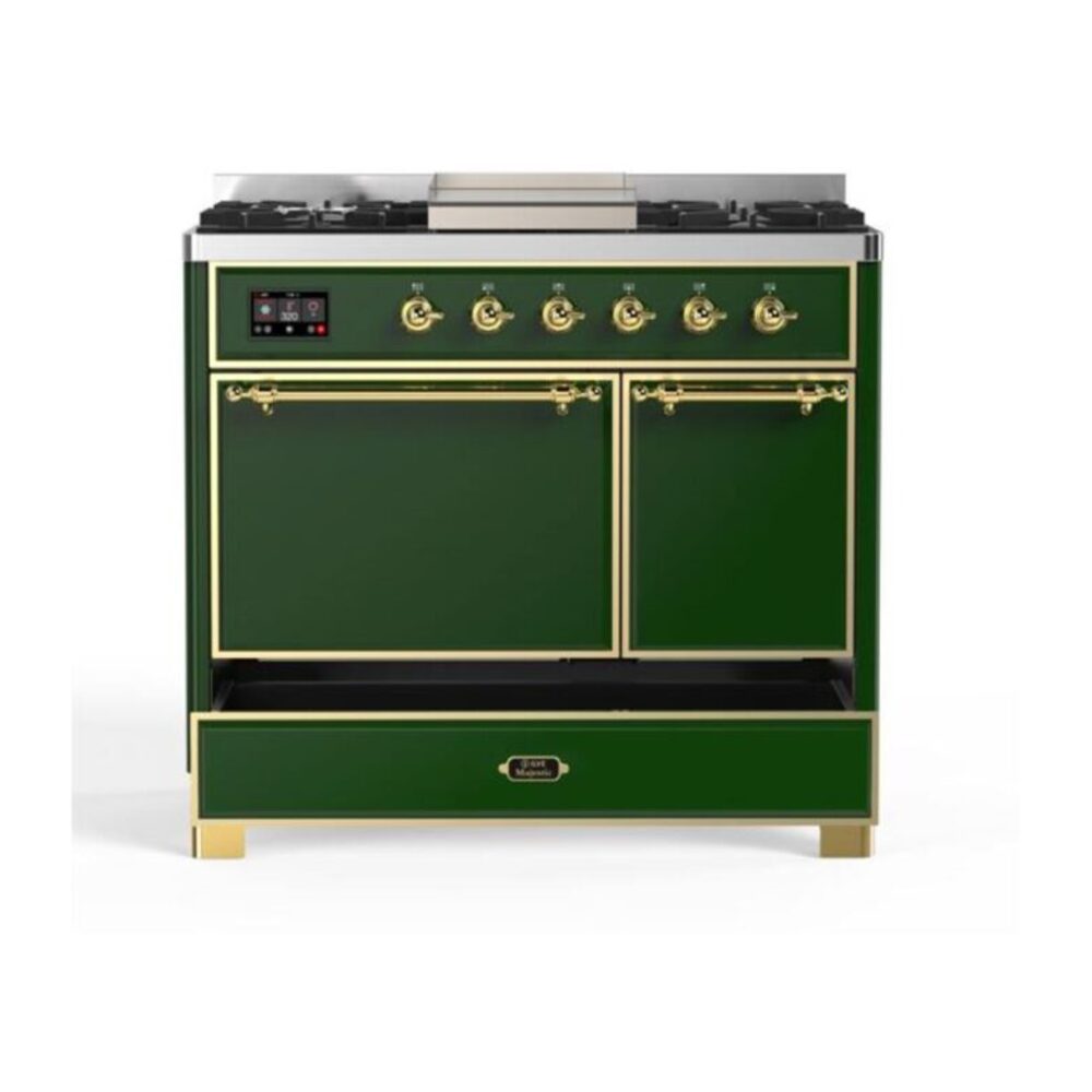 ILVE UMD10F Majestic II 40 inch Dual Fuel Range with 6 Burners, Griddle