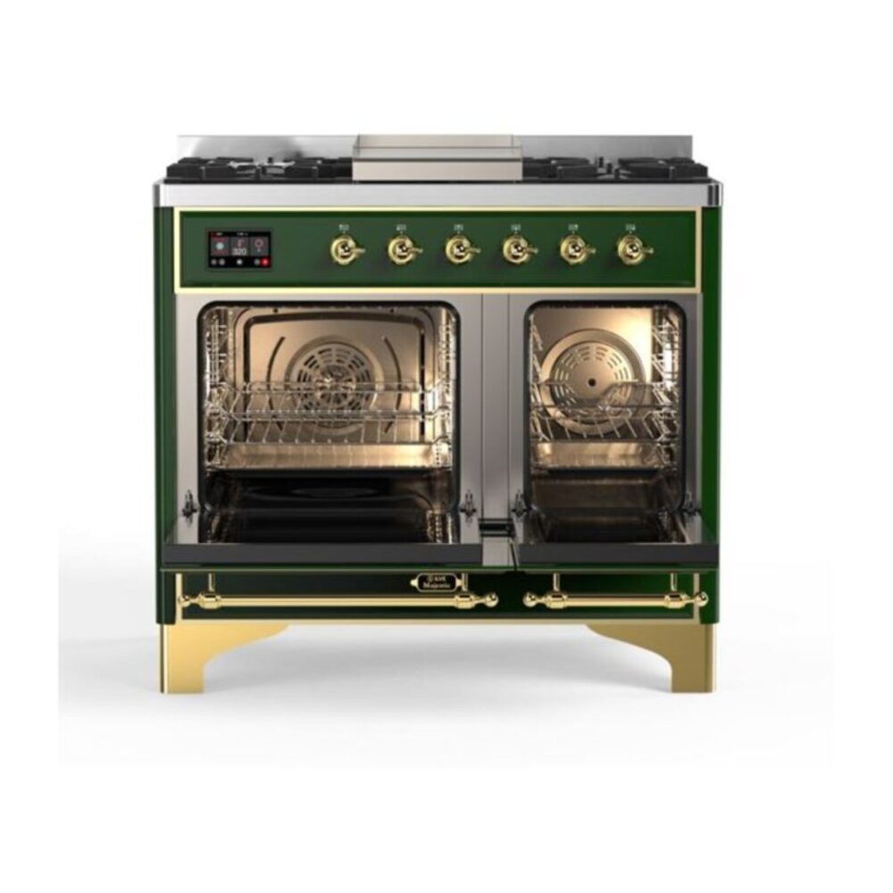 ILVE_UMD10FDQNS3EGG_Majestic_II_40_Dual_Fuel_Range_Top_Angle
