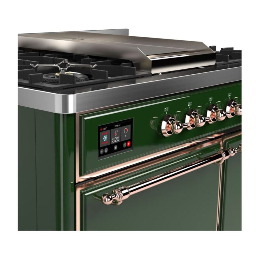 ILVE_UMD10FDQNS3EGPLP_Majestic_II_40"_Dual_Fuel_Range_Front_View