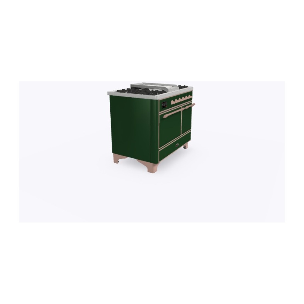 ILVE_UMD10FDQNS3EGPLP_Majestic_II_40"_Dual_Fuel_Range_Left_Angle