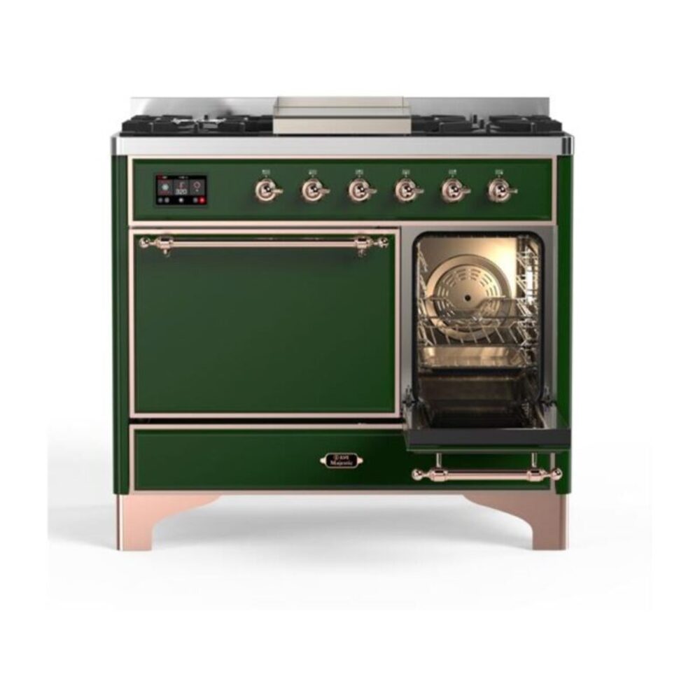 ILVE_UMD10FDQNS3EGPLP_Majestic_II_40"_Dual_Fuel_Range_Right_Angle