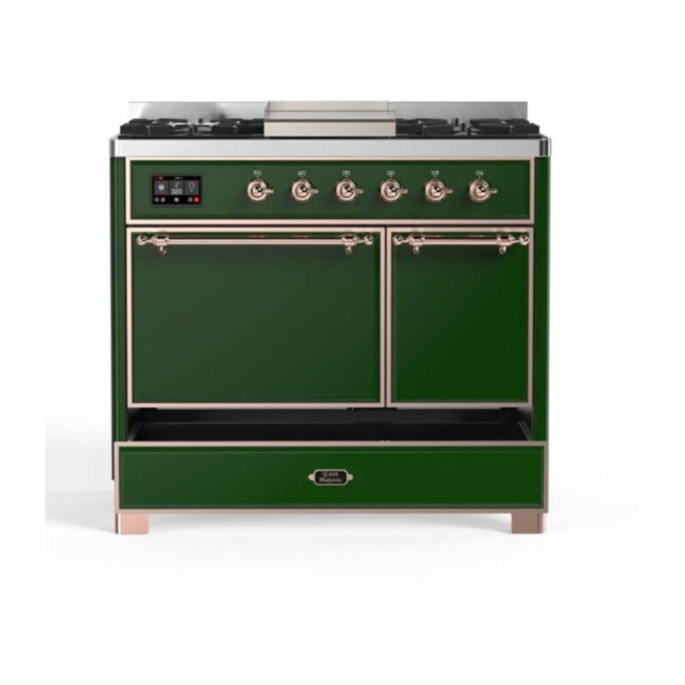 ILVE UMD10F Majestic II 40 inch Dual Fuel Range with 6 Burners, Griddle