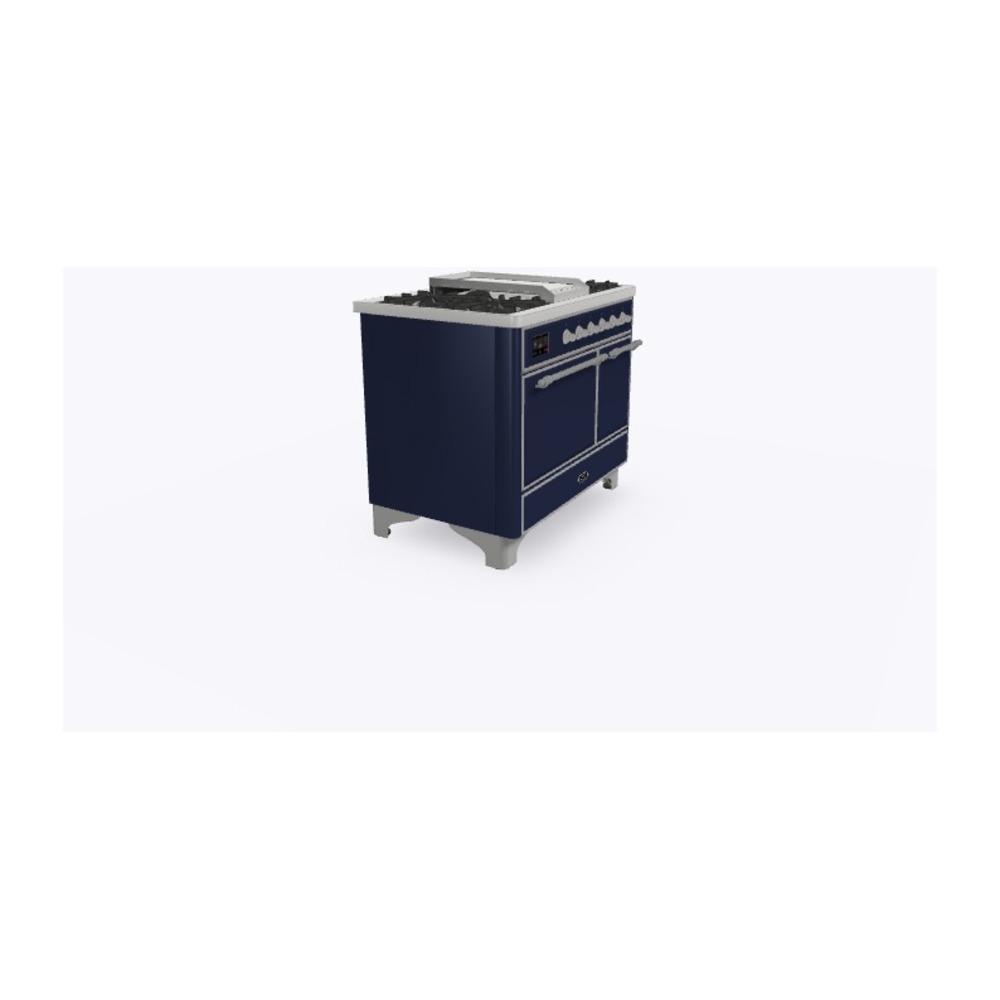 ILVE_UMD10FDQNS3MBCLP_Majestic_II_40"_Dual_Fuel_Range_Left_Angle