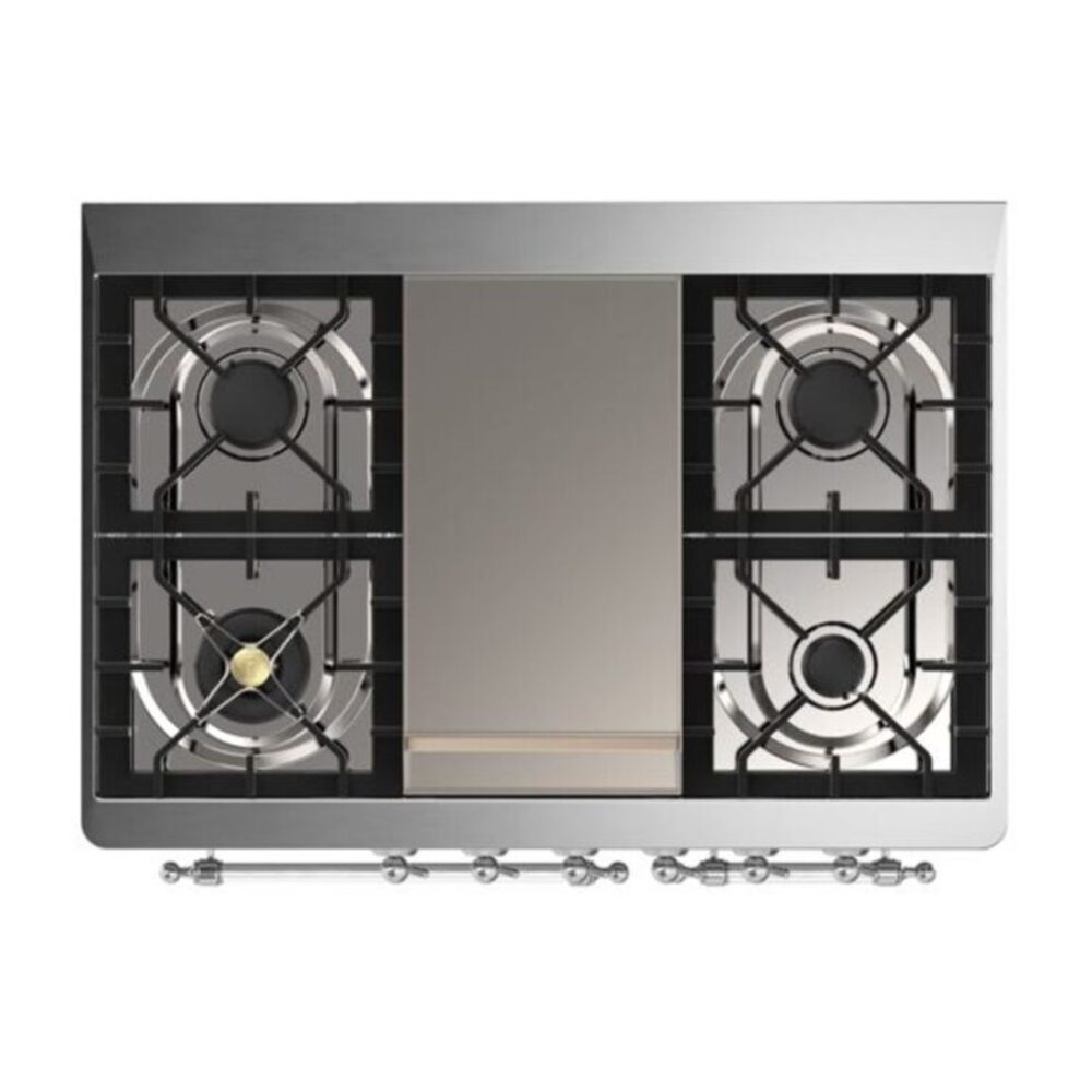 ILVE UMD10F Majestic II 40 inch Dual Fuel Range with 6 Burners, Griddle