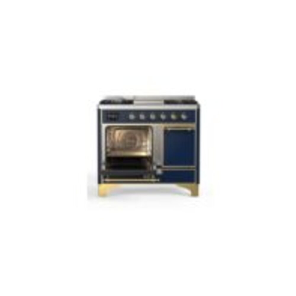 ILVE_UMD10FDQNS3MBGLP_Majestic_II_40"_Dual_Fuel_Range_Left_Angle