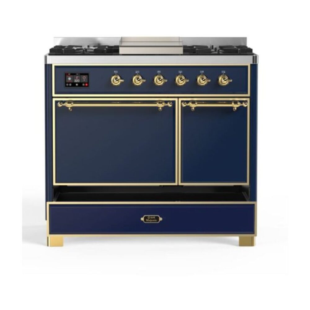 ILVE UMD10F Majestic II 40 inch Dual Fuel Range with 6 Burners, Griddle