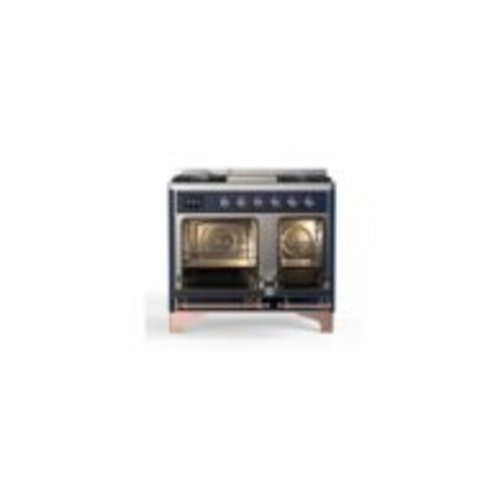 ILVE_UMD10FDQNS3MBPLP_Majestic_II_40"_Dual_Fuel_Range_Top_Angle