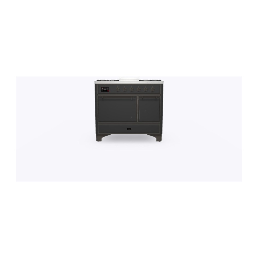 ILVE_UMD10FDQNS3MGBLP_Majestic_II_40"_Dual_Fuel_Range_Front_View