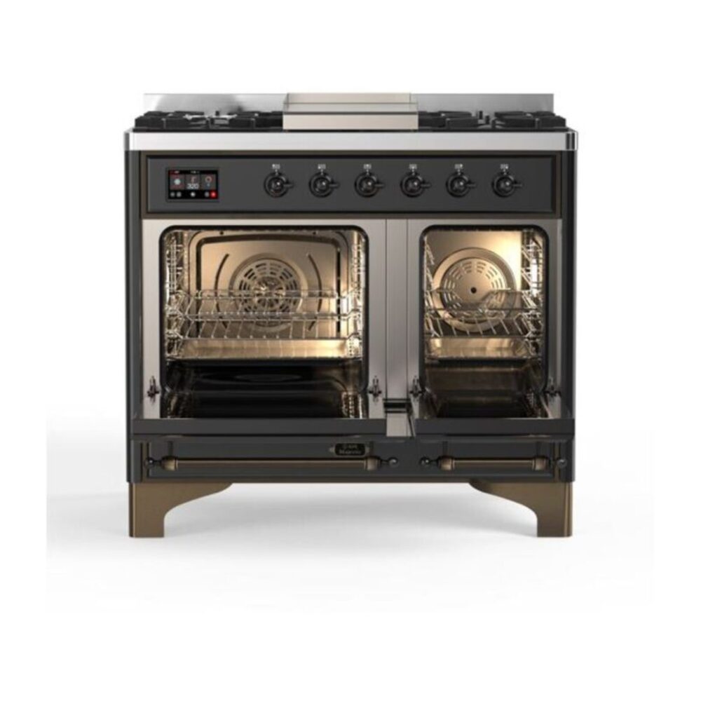 ILVE_UMD10FDQNS3MGB_Majestic_II_40_Dual_Fuel_Range_Top_Angle