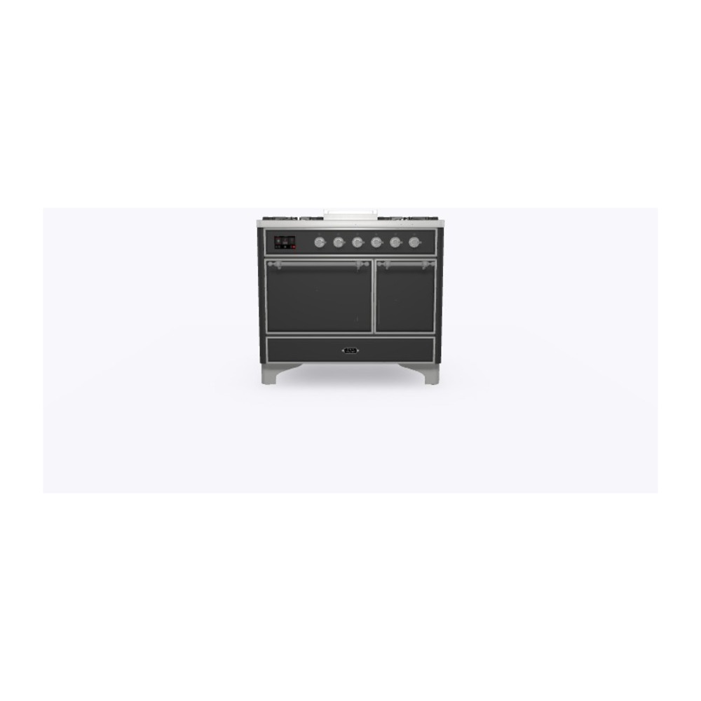 ILVE_UMD10FDQNS3MGCLP_Majestic_II_40"_Dual_Fuel_Range_Front_View