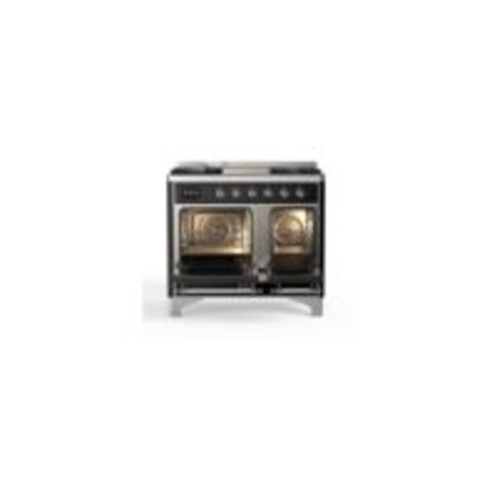 ILVE_UMD10FDQNS3MGCLP_Majestic_II_40"_Dual_Fuel_Range_Top_Angle