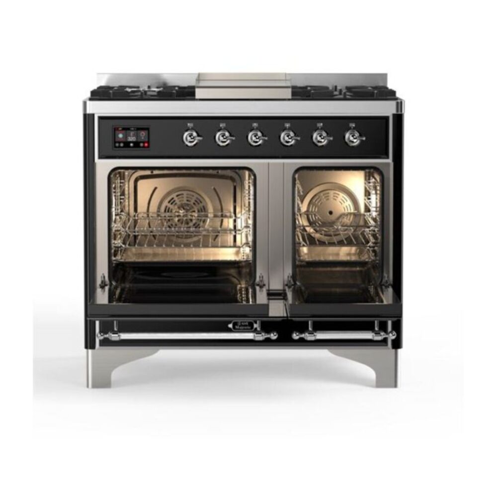 ILVE_UMD10FDQNS3MGC_Majestic_II_40_Dual_Fuel_Range_Top_Angle