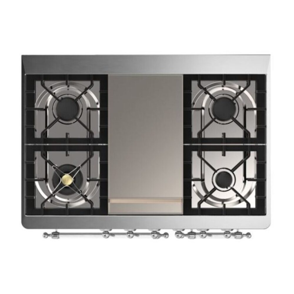 ILVE UMD10F Majestic II 40 inch Dual Fuel Range with 6 Burners, Griddle