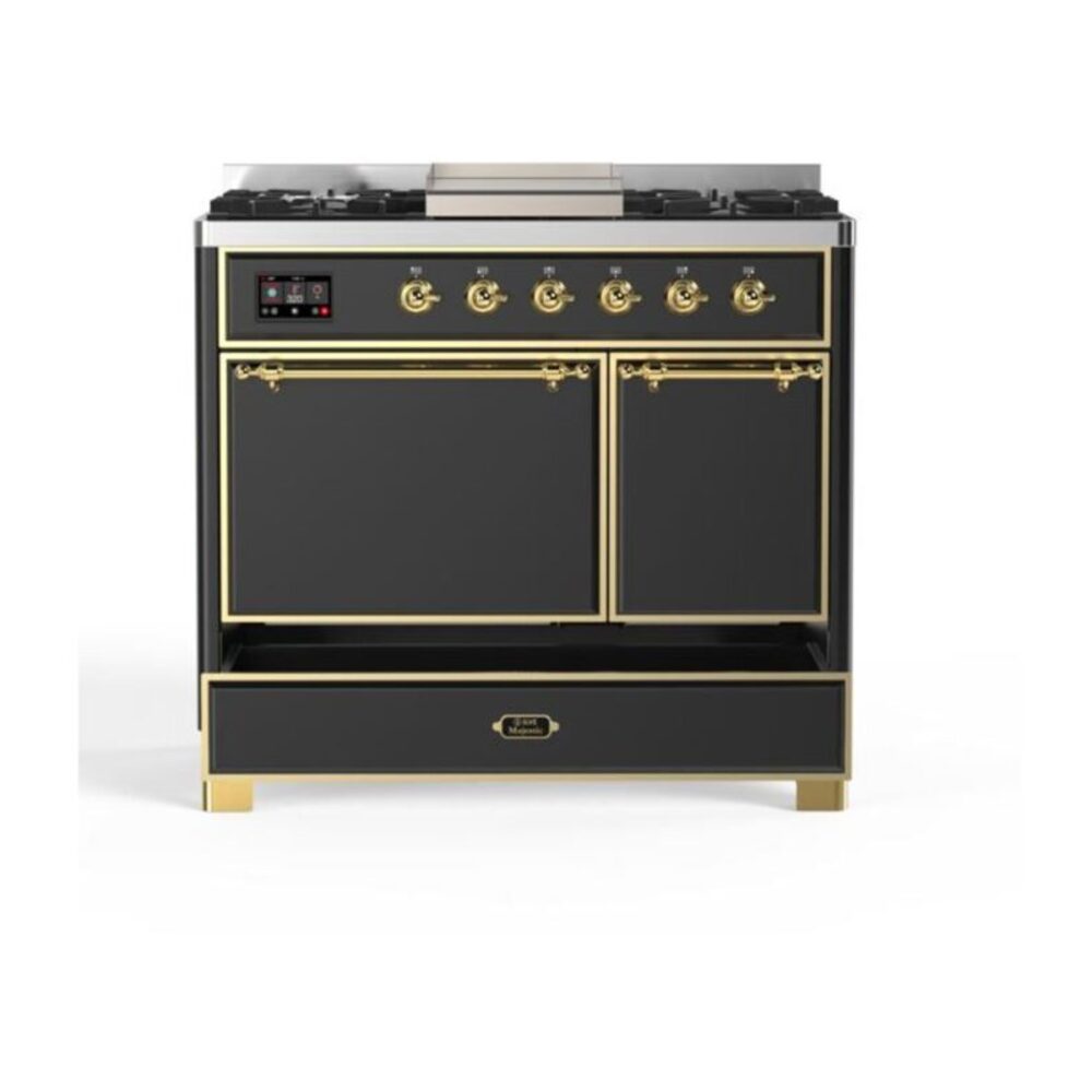 ILVE UMD10F Majestic II 40 inch Dual Fuel Range with 6 Burners, Griddle