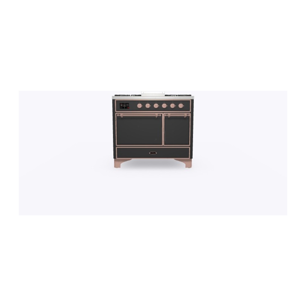 ILVE_UMD10FDQNS3MGPLP_Majestic_II_40"_Dual_Fuel_Range_Front_View