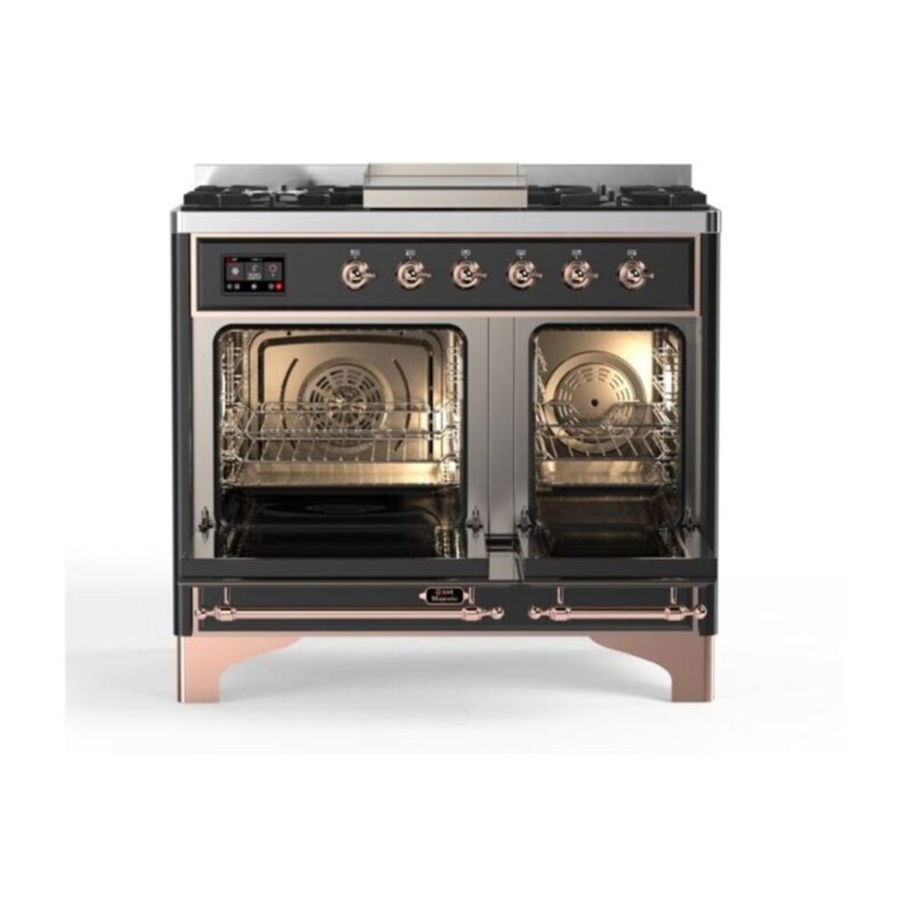 ILVE_UMD10FDQNS3MGP_Majestic_II_40"_Dual_Fuel_Range_Top_Angle